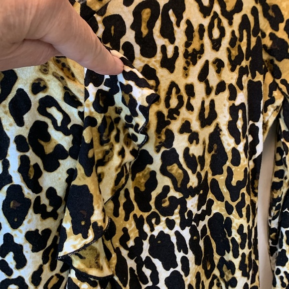 Jones New York Sport Leopard Print Cotton Blend Blouse Size S - Picture 7 of 11